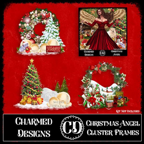 Christmas Angel Cluster/Embellishments - Click Image to Close