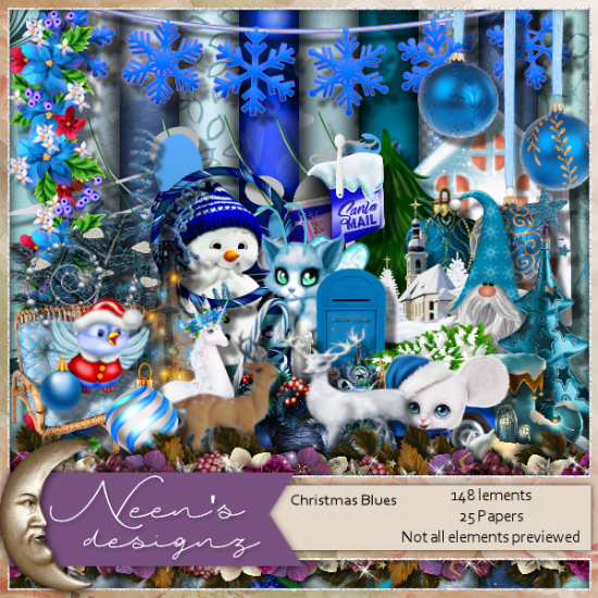 Christmas Blues Kit - Click Image to Close