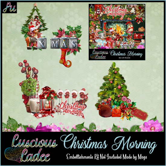 Christmas Morning Embellishments - Click Image to Close