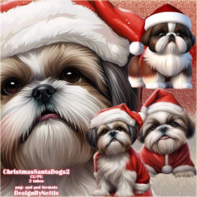 ChristmasSantaDogs2