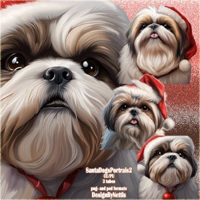 ChristmasSantaDogsPortraits2