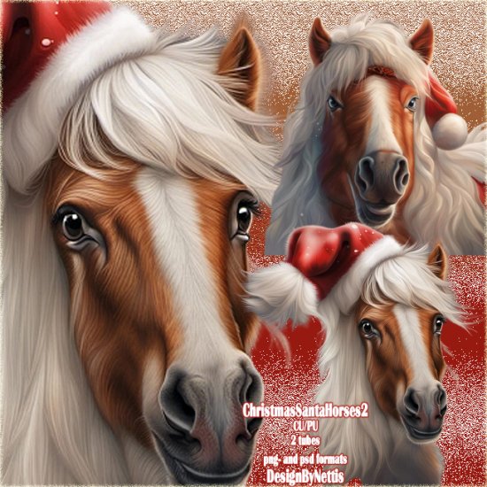 ChristmasSantaHorses2 - Click Image to Close