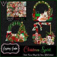 Christmas Spirit Cluster Frames