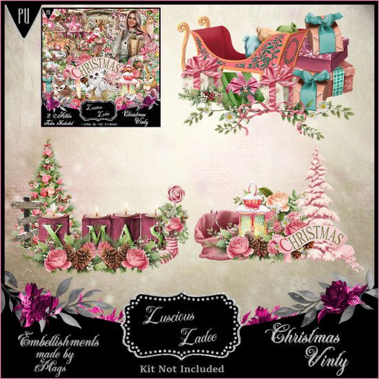 Christmas Vinty Embellishments - Click Image to Close