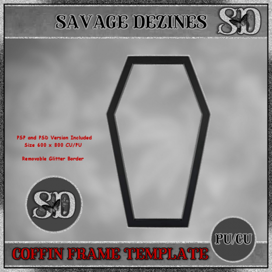 Coffin Template - Click Image to Close