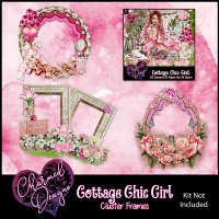 Cottage Chic Girl Cluster Frames