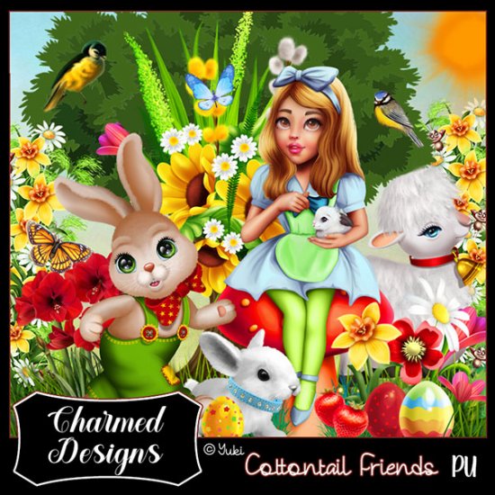 Cottontail Friends - Click Image to Close