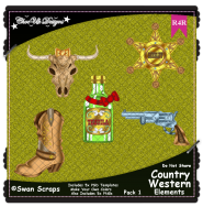 Country Western Items Elements R4R Pack 1