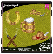 Country Western Items Elements R4R Pack 2