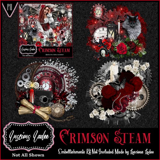 Crimson Steam Embellishments - Click Image to Close