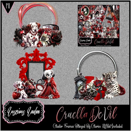 Cruella DeVil Cluster Frames - Click Image to Close
