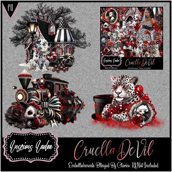 Cruella DeVil Embellishments - Click Image to Close