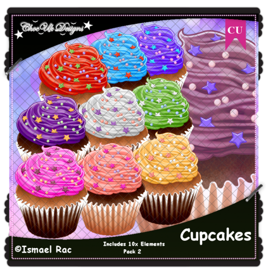 Cupcakes CU/PU Pack 2 - Click Image to Close