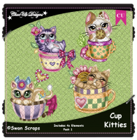 Cup Kitties Elements CU/PU Pack 1
