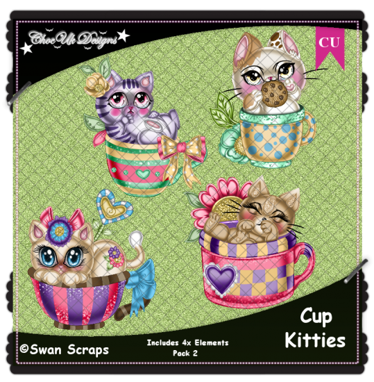 Cup Kitties Elements CU/PU Pack 2 - Click Image to Close