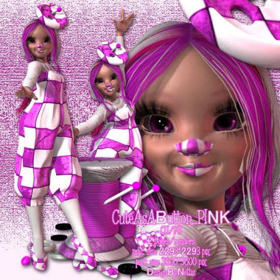 CuteAsAButton_PINK - Click Image to Close