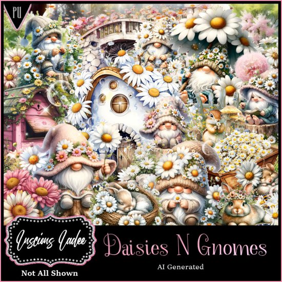 Daisies N Gnomes - Click Image to Close