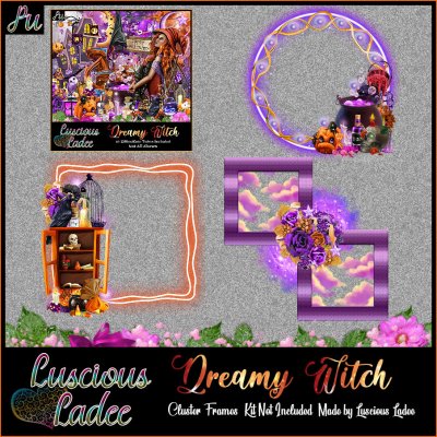 Dreamy Witch Cluster Frames