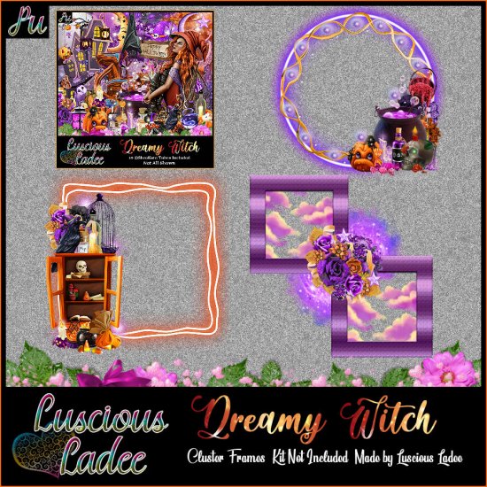 Dreamy Witch Cluster Frames - Click Image to Close