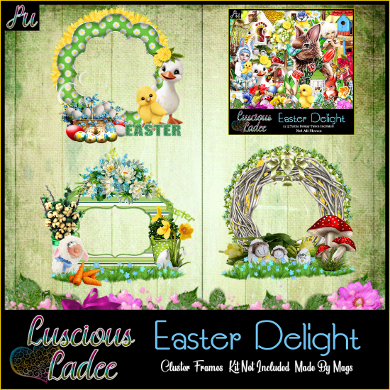 Easter Delight Cluster Frames - Click Image to Close