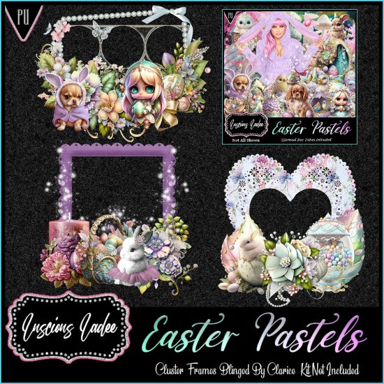 Easter Pastels Cluster Frames - Click Image to Close