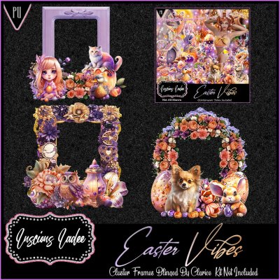 Easter Vibes Cluster Frames