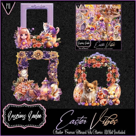 Easter Vibes Cluster Frames - Click Image to Close