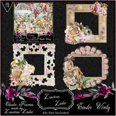 Easter Vinty Cluster Frames