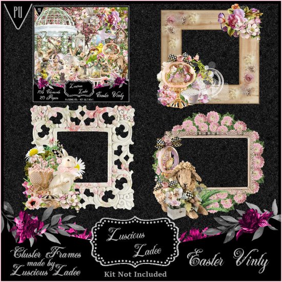 Easter Vinty Cluster Frames - Click Image to Close