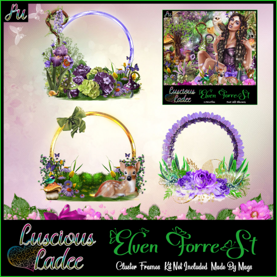 Elven Forrest Cluster Frames - Click Image to Close