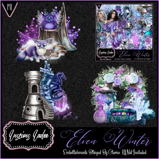 Elven Winter Embellishments - Click Image to Close