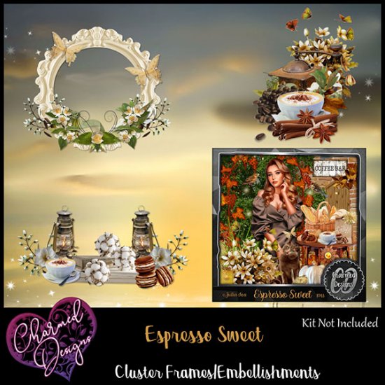 Espresso Sweet Cluster Frames - Click Image to Close