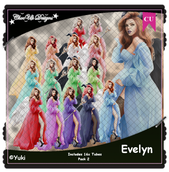 Evelyn CU/PU Pack 2 - Click Image to Close