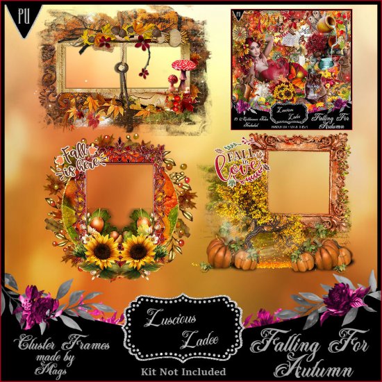 Falling For Autumn Cluster Frames - Click Image to Close