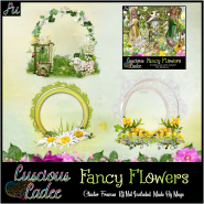 Fancy Flowers Cluster Frames