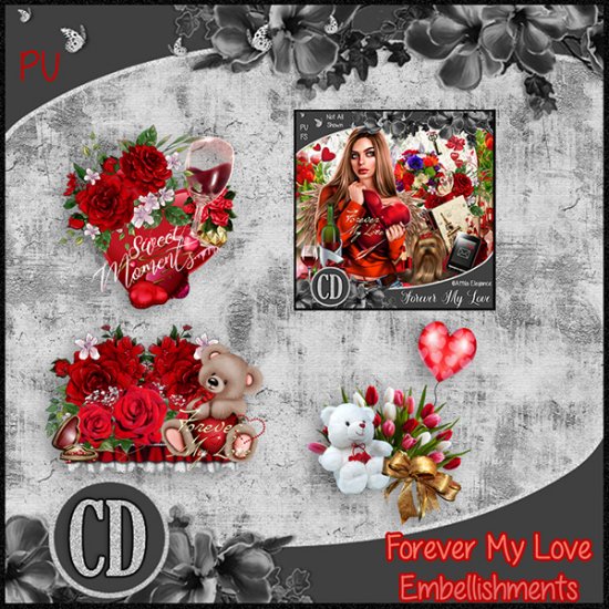 Forever My Love Embellishments - Click Image to Close