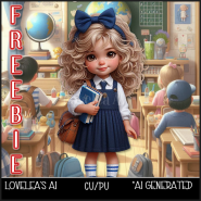 AUGUST FREEBIE - SCHOOL GIRL