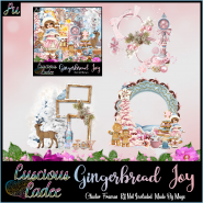 Gingerbread Joy Cluster Frames