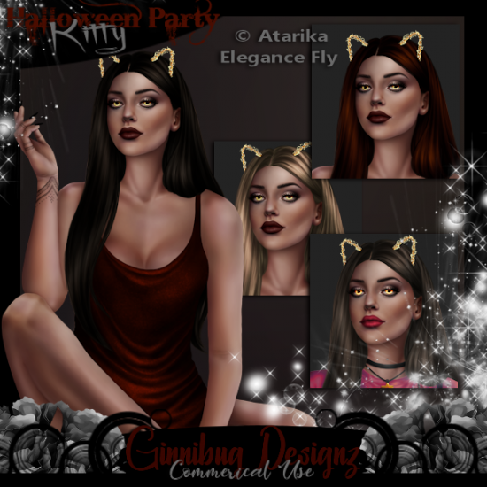 CU Halloween Party Kitty - Click Image to Close