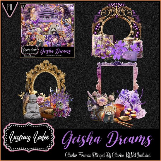 Geisha Dreams Cluster Frames - Click Image to Close