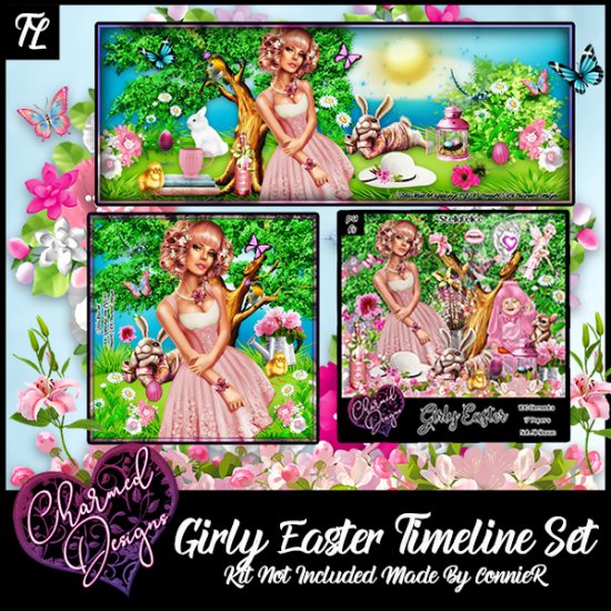 Girly Easter Timeline Set - Click Image to Close