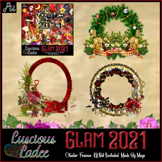 Glam 2021 Cluster Frames - Click Image to Close