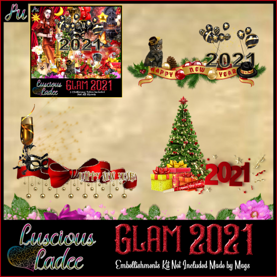 Glam 2021 Embellishments - Click Image to Close