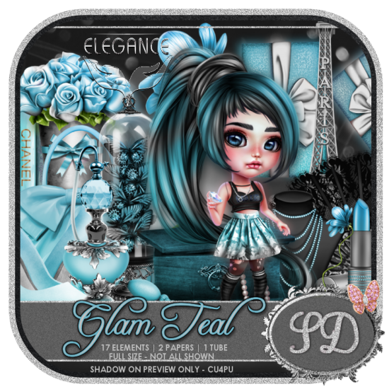 Glam Teal + Tube CU4PU - Click Image to Close