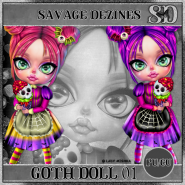 Goth Doll 01 CU