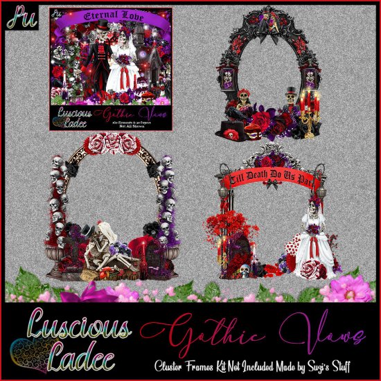 Gothic Vows Cluster Frames - Click Image to Close