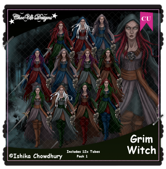 Grim Witch CU/PU Pack 1 - Click Image to Close