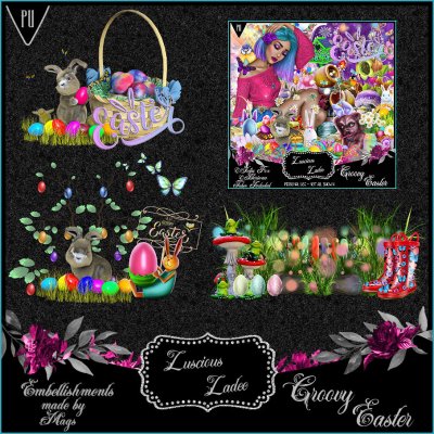 Groovy Easter Embellishments