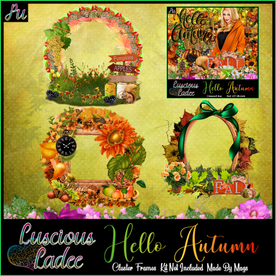 Hello Autumn Cluster Frames - Click Image to Close