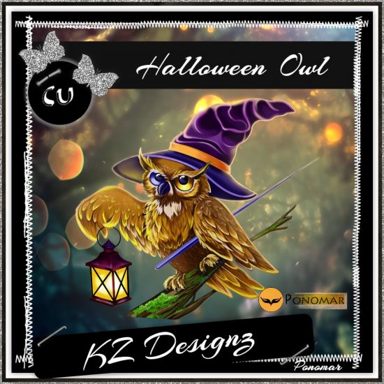 Halloween Owl CU - Click Image to Close